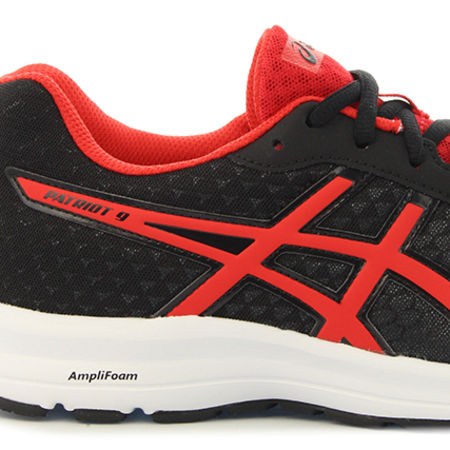 Asics - Baskets Patriot 9 T823N 9023 Black Fiery Red White