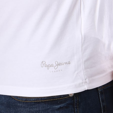 Pepe Jeans - Tee Shirt Manches Longues Original Basic Blanc
