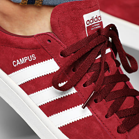 Adidas Originals - Baskets Campus BZ0087 Collegiate Burgundy Footwear White Chalk White