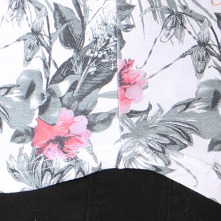 Deeluxe - Tee Shirt Poche Amazonia Blanc Floral