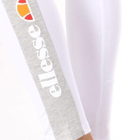 Ellesse - Legging Femme Bicolore Blanc Gris Chiné