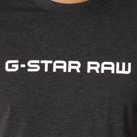 G-Star - Tee Shirt Loaq D08504-2757 Gris Anthracite Chiné