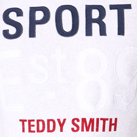 Teddy Smith - Sweat Capuche Sniga Gris Clair Chiné