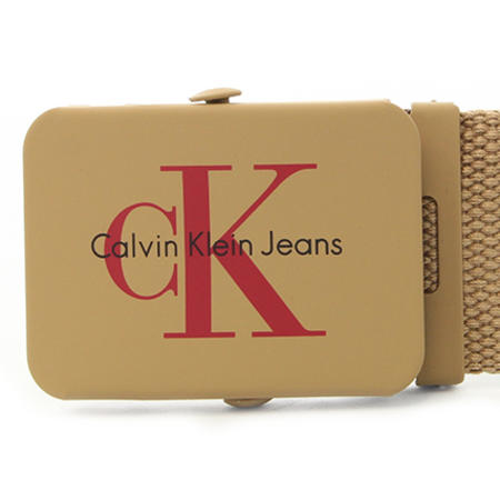 Calvin Klein - Ceinture Re Issue Canvas Plaque 3673 Beige