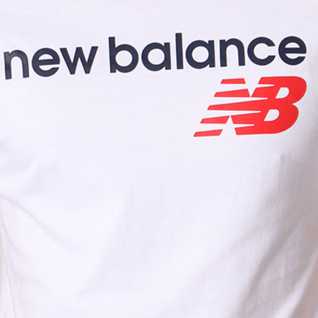 New Balance - Tee Shirt Athletic Main Logo Blanc