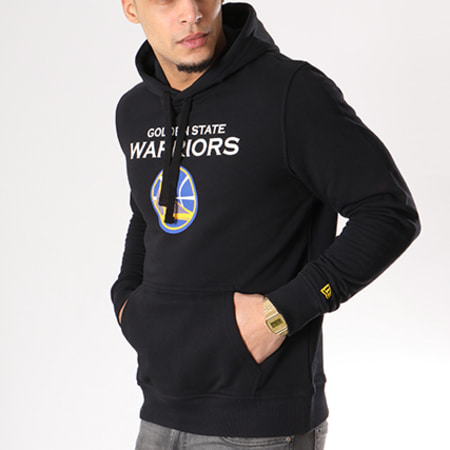 New Era - Sweat Capuche Team Logo NBA Golden State Warriors Noir