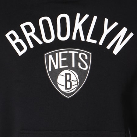 New Era - Sweat Capuche Team Logo NBA Brooklyn Nets Noir