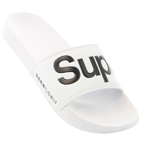 Superdry - Claquettes Pool Slider Blanc