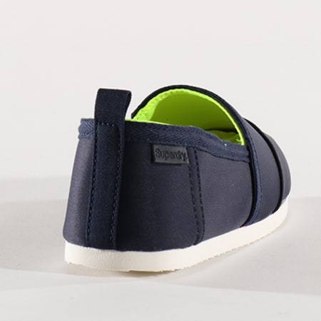 Superdry Espadrilles Kai Slip On MF1001SQ Navy Fluo Lime LaBoutiqueOfficielle