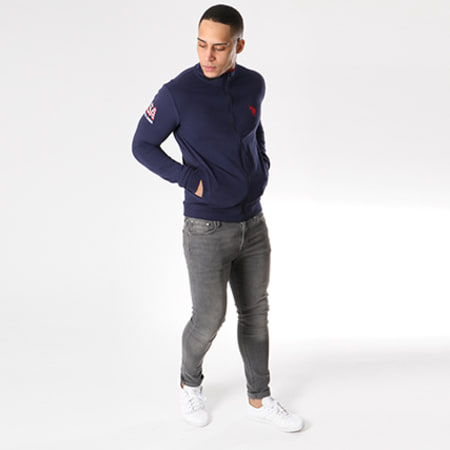 US Polo ASSN - Veste Zippée Sunwear Basic Bleu Marine - Ryses