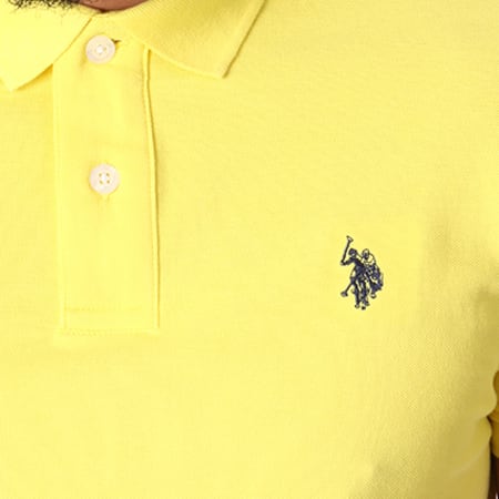 US Polo ASSN - Polo Manches Courtes Institutional Jaune