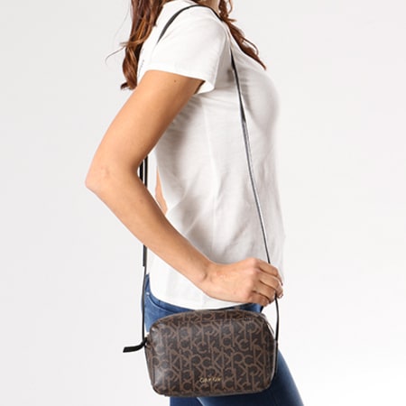 Bandouliere Calvin Sac Calvin Klein Femme Marron Calvin Klein Sac
