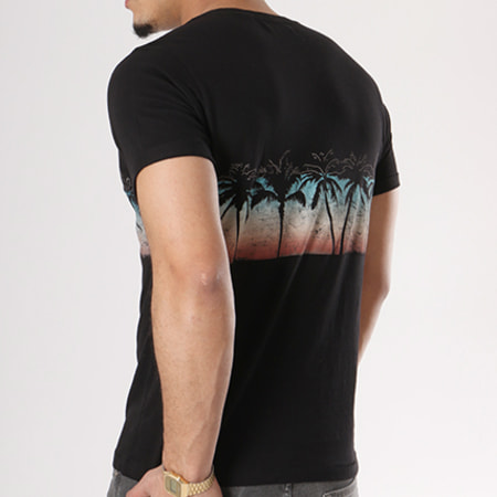 Deeluxe - Tee Shirt Miami Noir Sunset