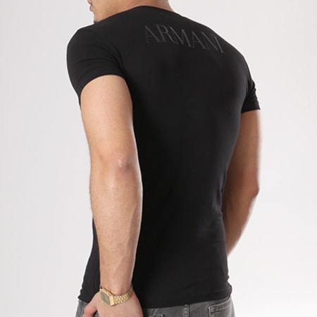 Emporio Armani - Tee Shirt Mega Logo 110810-8P516 Noir