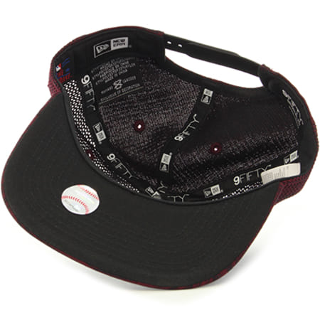 New Era - Casquette Snapback Engineered Fit MLB Los Angeles Dodgers Bordeaux Chiné