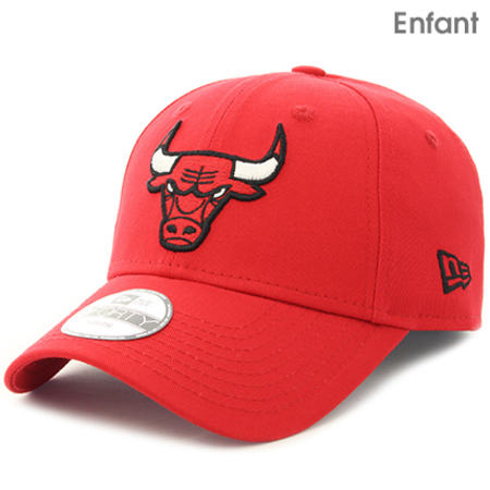 New Era - Casquette Enfant Essential 940 NBA Chicago Bulls Rouge