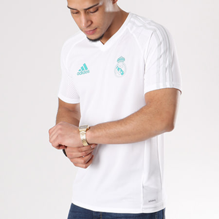 Adidas Sportswear - Tee Shirt De Sport Real Madrid Training Jersey BQ7914 Blanc 