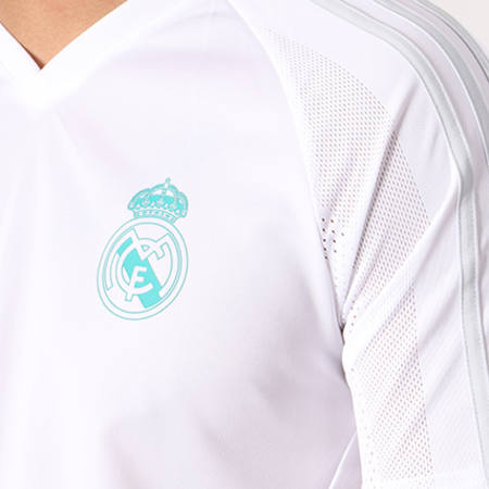 Adidas Performance - Tee Shirt De Sport Real Madrid Training Jersey BQ7914 Blanc 