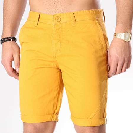 Crossby - Short Jean Bruce Jaune Moutarde