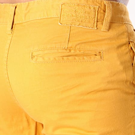 Crossby - Short Jean Bruce Jaune Moutarde