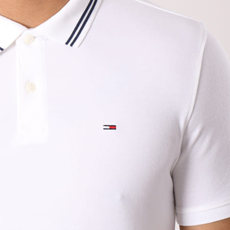 Tommy Hilfiger - Polo Manches Courtes Essential Detail 4109 Blanc
