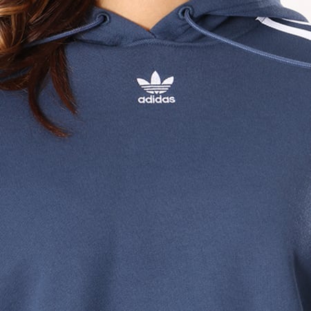 Adidas Originals - Sweat Capuche Femme Cropped CY4767 Bleu Marine