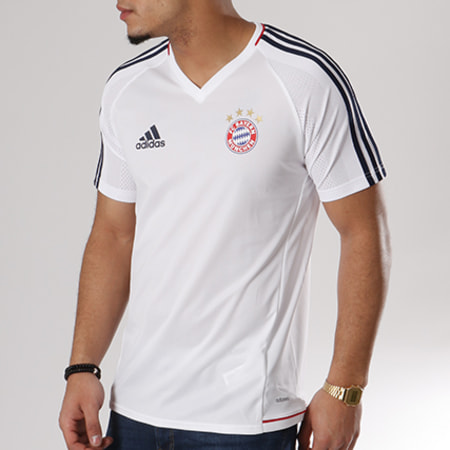 adidas - Tee Shirt De Sport FC Bayern Munchen Training Jersey BQ4593 Blanc