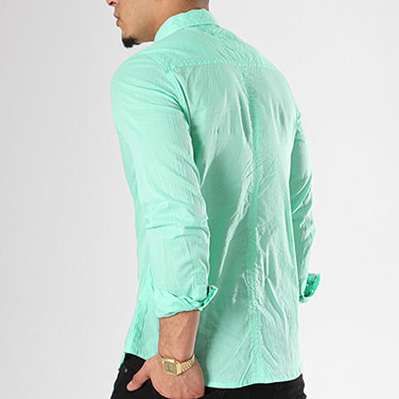Crossby - Chemise Manches Longues Willy Vert 