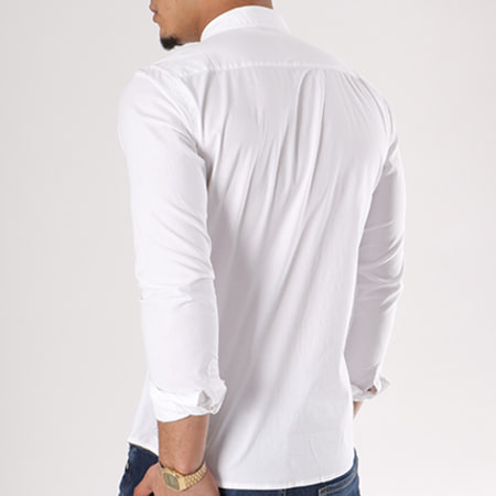 Crossby - Chemise Manches Longues Josh Blanc 