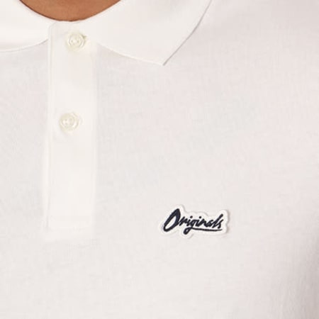 Jack And Jones - Polo Manches Courtes Jet Blanc
