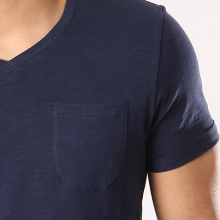 Produkt - Tee Shirt Poche GMS Slub Bleu Marine