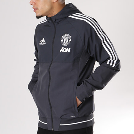 Adidas Sportswear - Coupe-Vent Manchester United Premium BS4381 Gris Anthracite