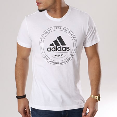 Adidas Performance - Tee Shirt Adi Emblem CV4515 Blanc