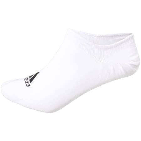 Adidas Sportswear - Lot De 3 Paires De Chaussettes Invisibles Performance CF3390 Blanc