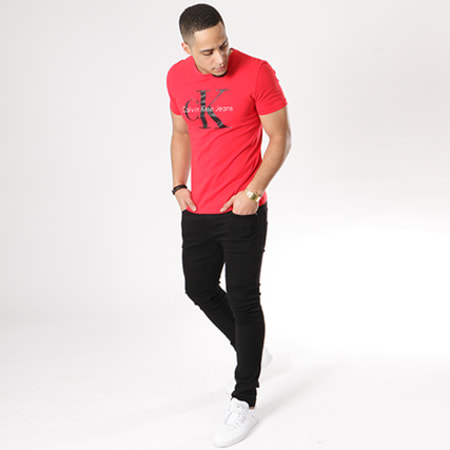 Calvin Klein - Tee Shirt Shrunken 5643 Rouge