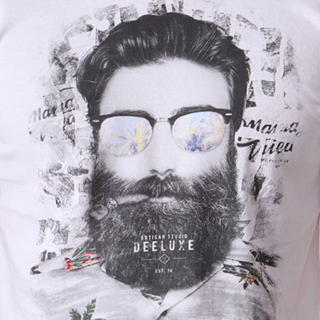 Deeluxe - Tee Shirt Hipster Clyde Blanc