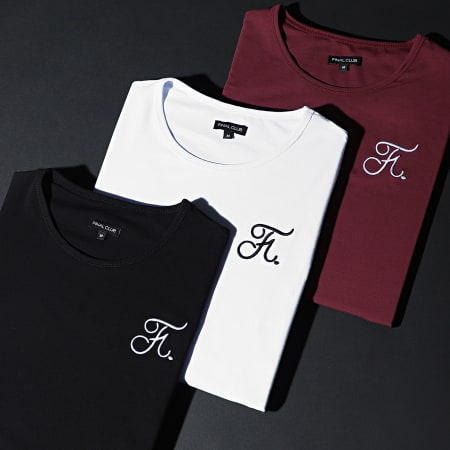 Final Club - Tee Shirt Oversize Premium Fit Avec Broderie 001 Noir
