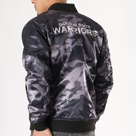 New Era - Bomber Sateen NBA Golden State Warriors Gris Anthracite Camouflage