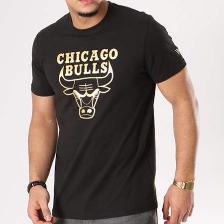 New Era - Tee Shirt BNG Graphic NBA Chicago Bulls Noir