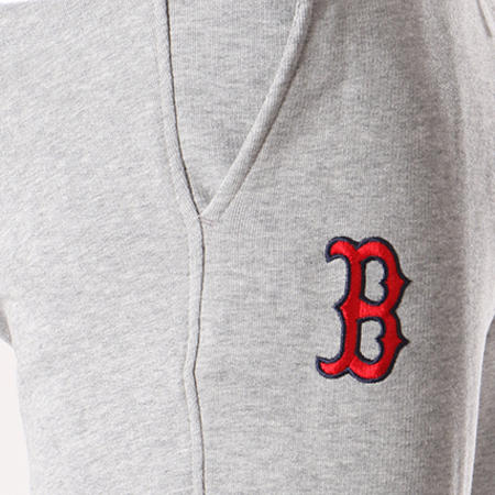 New Era - Pantalon Jogging Team Apparel FLC MLB Boston Red Sox Gris Chiné