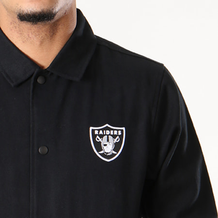 New Era - Veste Team Apparel Coaches NFL Oakland Raiders Noir