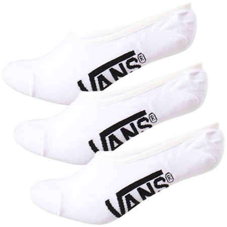 Vans - Lot De 3 Paires De Chaussettes VXT Blanc