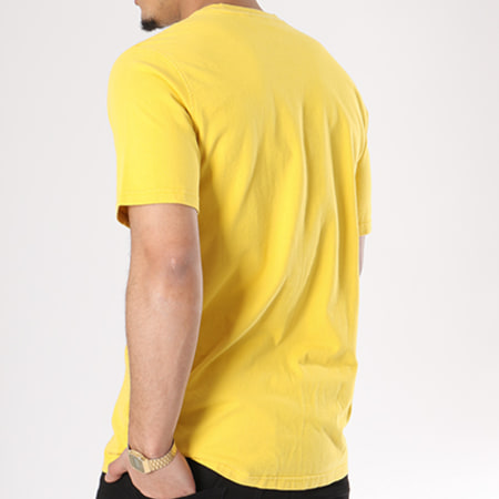 Adidas Originals - Tee Shirt Trefoil CW0706 Jaune Blanc