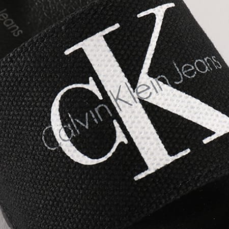 Calvin Klein - Claquettes Femme Chantal Heavy Canvas RE9587 Black