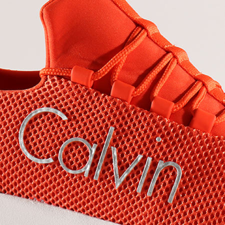 Calvin Klein - Baskets Ron Mesh Orange Silver