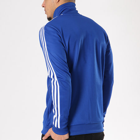 Adidas Originals - Veste Zippée Bandes Brodées Beckenbauer TT CW1252 Bleu Roi