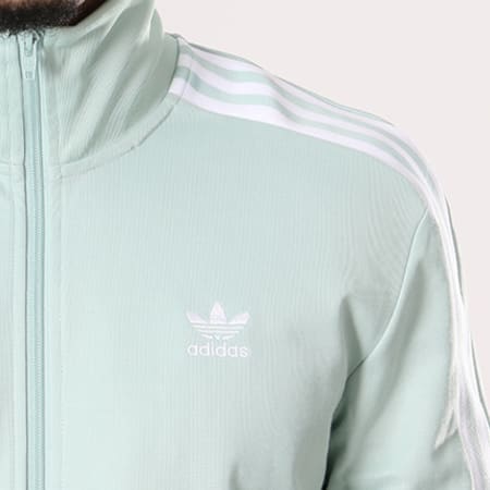 Adidas Originals - Veste Zippée Bandes Brodées Beckenbauer TT CW1253 Vert Clair