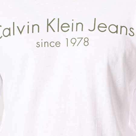 Calvin Klein - Tee Shirt Manches Longues Treavik 2 Blanc