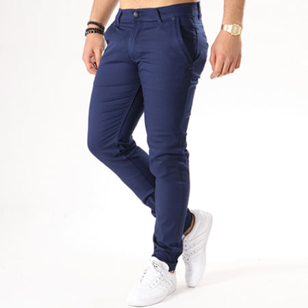 Black Needle - Pantalon Chino 1012 Bleu Marine