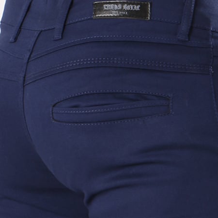 Black Needle - Pantalon Chino 1012 Bleu Roi